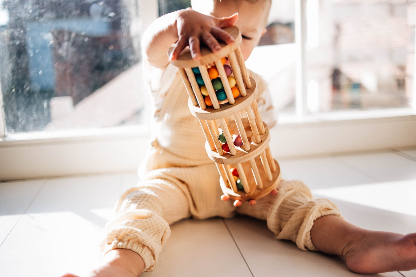 QToys Australia (USA) WOODEN RAIN MAKER